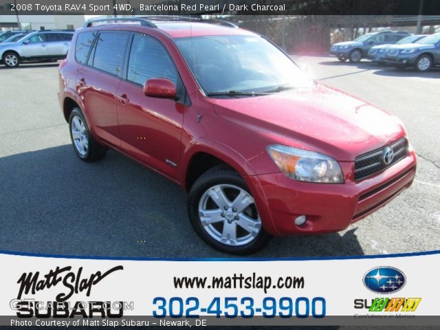 2008 Toyota RAV4 Sport 4WD in Barcelona Red Pearl