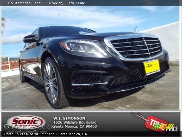 2015 Mercedes-Benz S 550 Sedan in Black
