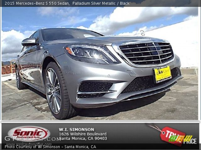 2015 Mercedes-Benz S 550 Sedan in Palladium Silver Metallic