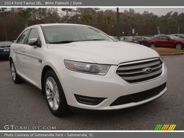 2014 Ford Taurus SEL in White Platinum