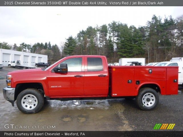 2015 Chevrolet Silverado 3500HD WT Double Cab 4x4 Utility in Victory Red