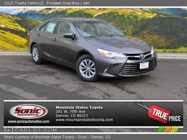 2015 Toyota Camry LE in Predawn Gray Mica