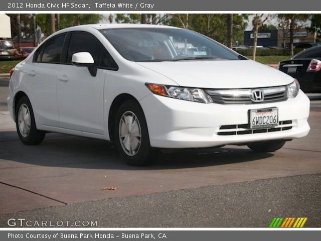 2012 Honda Civic HF Sedan in Taffeta White