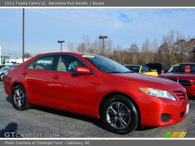 2011 Toyota Camry LE in Barcelona Red Metallic