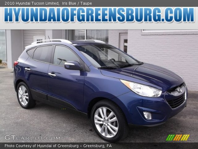 2010 Hyundai Tucson Limited in Iris Blue