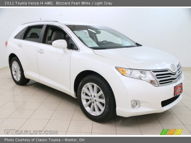 2011 Toyota Venza I4 AWD in Blizzard Pearl White