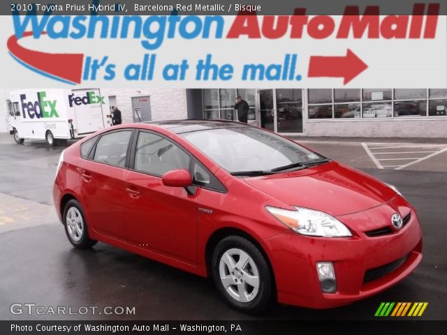 2010 Toyota Prius Hybrid IV in Barcelona Red Metallic