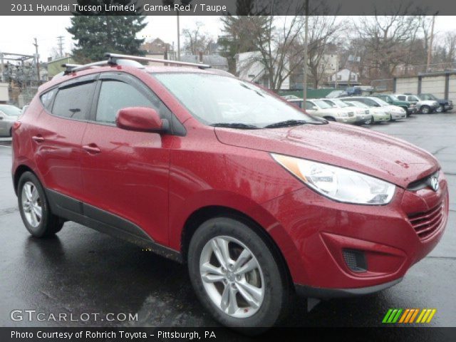 2011 Hyundai Tucson Limited in Garnet Red