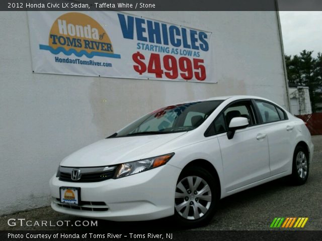 2012 Honda Civic LX Sedan in Taffeta White