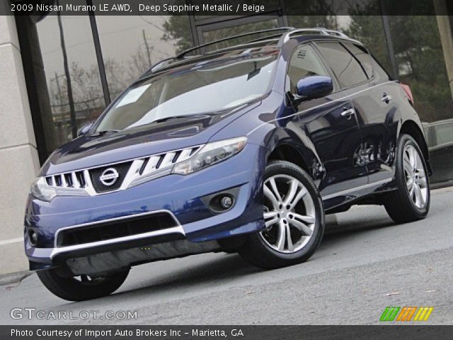 2009 Nissan Murano LE AWD in Deep Sapphire Metallic