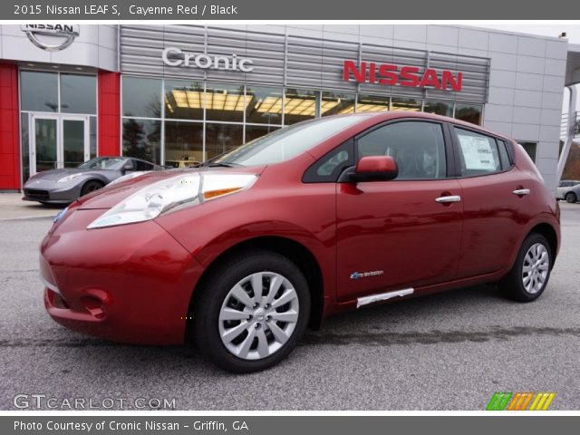 2015 Nissan LEAF S in Cayenne Red
