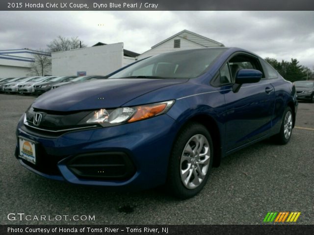 2015 Honda Civic LX Coupe in Dyno Blue Pearl