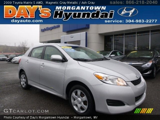 2009 Toyota Matrix S AWD in Magnetic Gray Metallic