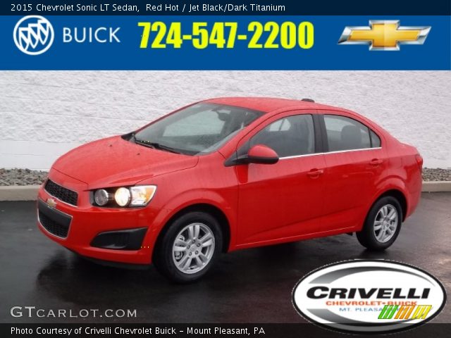 2015 Chevrolet Sonic LT Sedan in Red Hot
