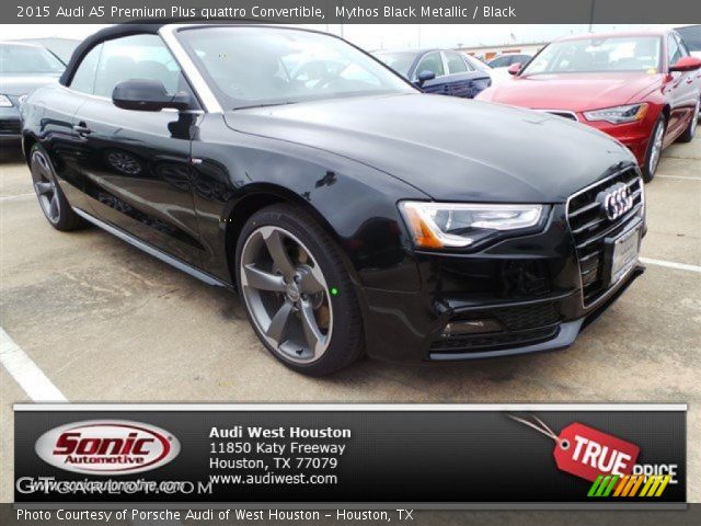 2015 Audi A5 Premium Plus quattro Convertible in Mythos Black Metallic