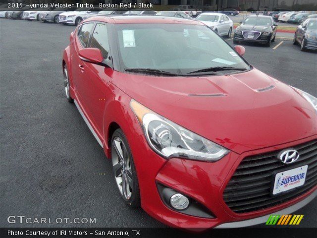 2015 Hyundai Veloster Turbo in Boston Red