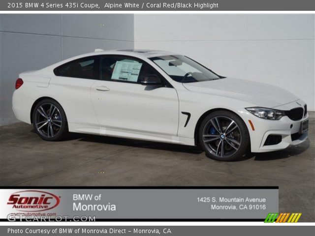 2015 BMW 4 Series 435i Coupe in Alpine White