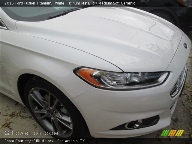 2015 Ford Fusion Titanium in White Platinum Metallic