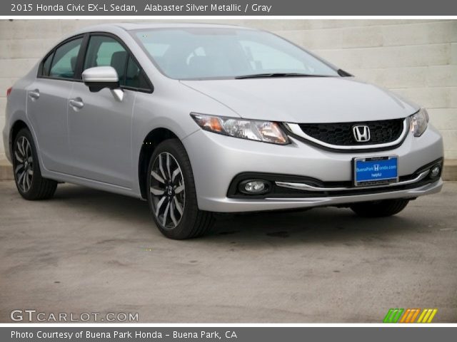 2015 Honda Civic EX-L Sedan in Alabaster Silver Metallic