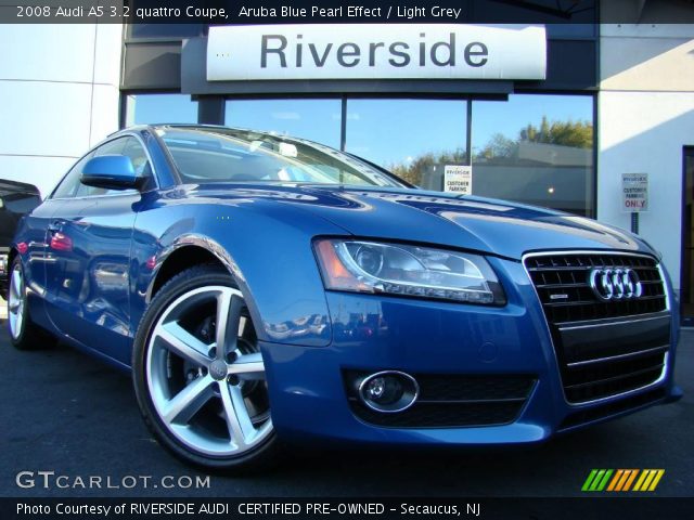 2008 Audi A5 3.2 quattro Coupe in Aruba Blue Pearl Effect