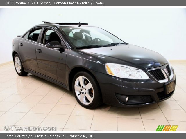 2010 Pontiac G6 GT Sedan in Carbon Black Metallic