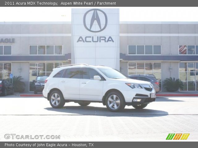 2011 Acura MDX Technology in Aspen White Pearl