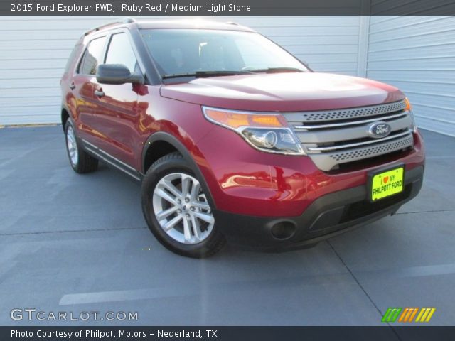 2015 Ford Explorer FWD in Ruby Red