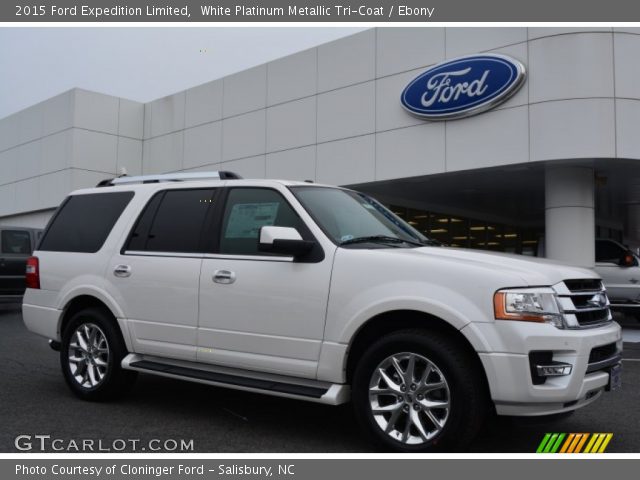 2015 Ford Expedition Limited in White Platinum Metallic Tri-Coat