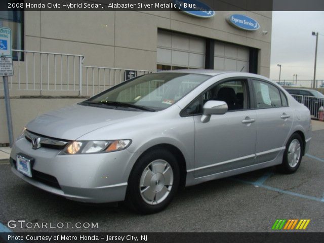 2008 Honda Civic Hybrid Sedan in Alabaster Silver Metallic