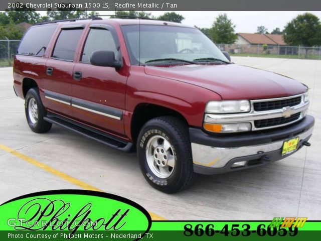 2002 Chevrolet Suburban 1500 LS in Redfire Metallic