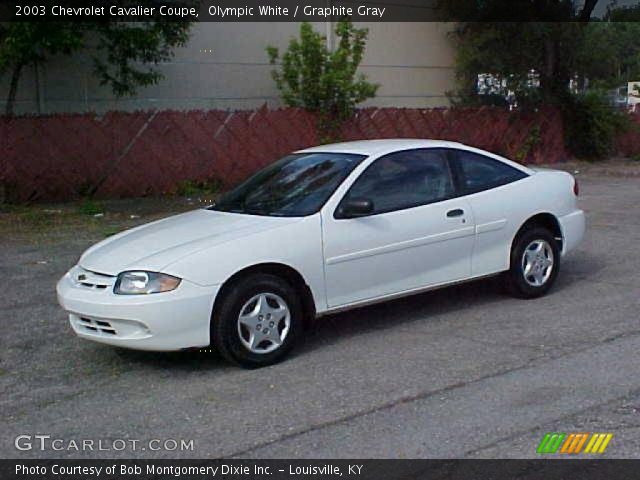 2003 Chevrolet Cavalier Coupe in Olympic White
