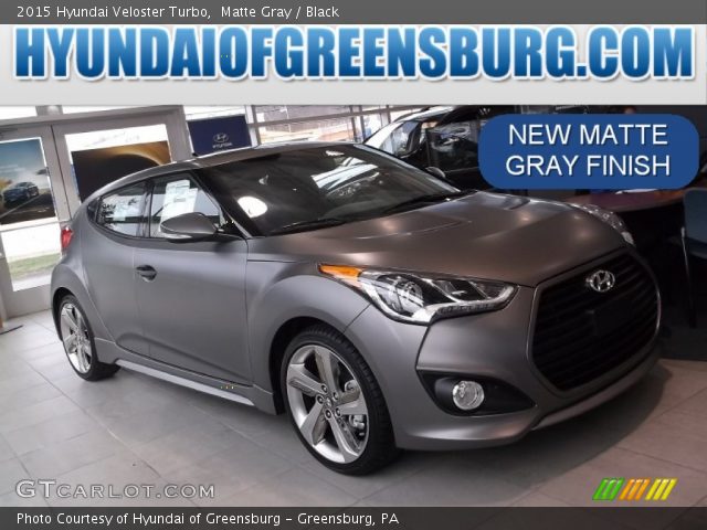 2015 Hyundai Veloster Turbo in Matte Gray