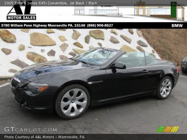 2005 BMW 6 Series 645i Convertible in Jet Black