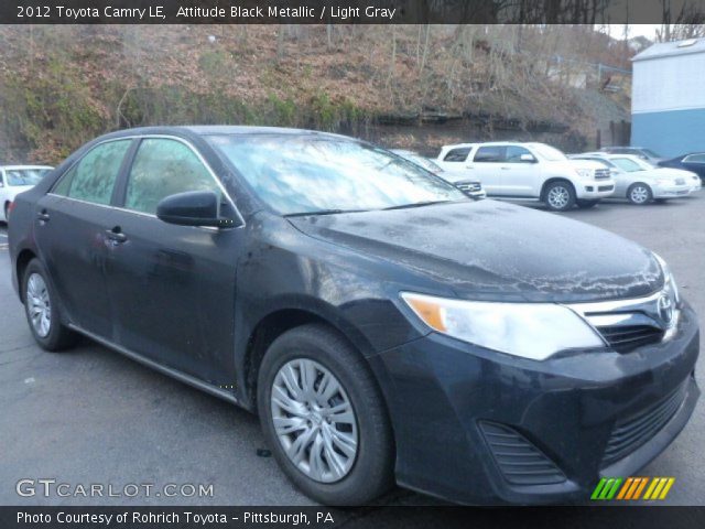 2012 Toyota Camry LE in Attitude Black Metallic