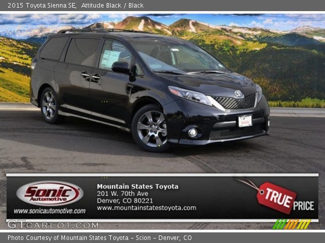 2015 Toyota Sienna SE in Attitude Black
