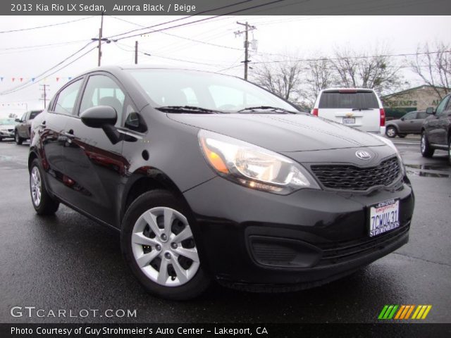 2013 Kia Rio LX Sedan in Aurora Black