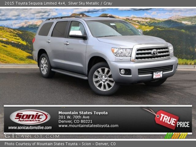 2015 Toyota Sequoia Limited 4x4 in Silver Sky Metallic