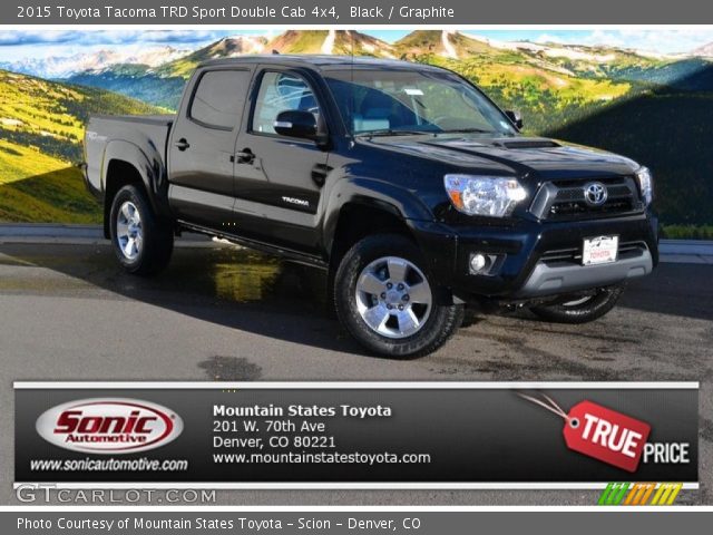 2015 Toyota Tacoma TRD Sport Double Cab 4x4 in Black