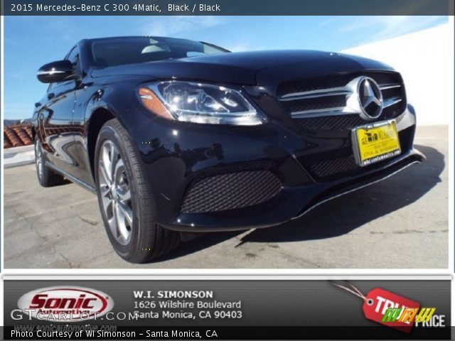 2015 Mercedes-Benz C 300 4Matic in Black