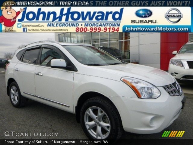 2011 Nissan Rogue SV AWD in Pearl White