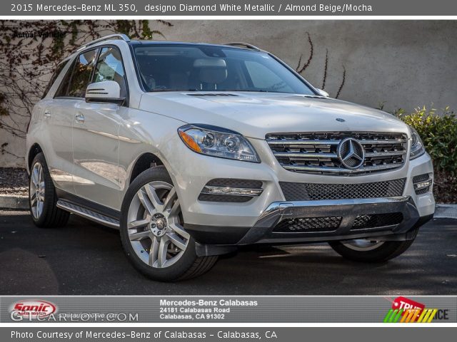 2015 Mercedes-Benz ML 350 in designo Diamond White Metallic