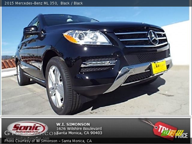 2015 Mercedes-Benz ML 350 in Black