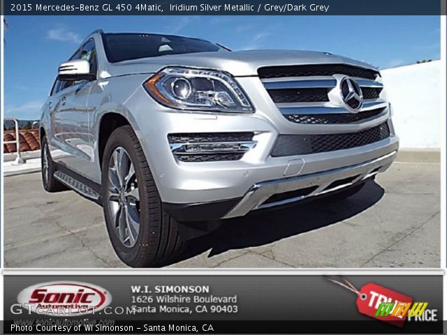 2015 Mercedes-Benz GL 450 4Matic in Iridium Silver Metallic