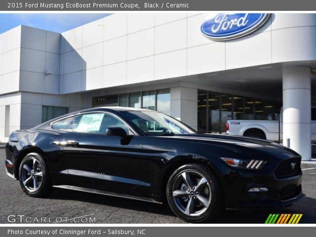 2015 Ford Mustang EcoBoost Premium Coupe in Black