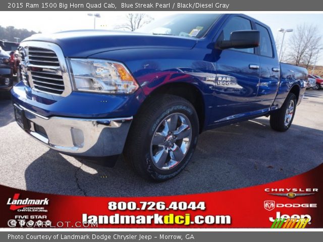 2015 Ram 1500 Big Horn Quad Cab in Blue Streak Pearl