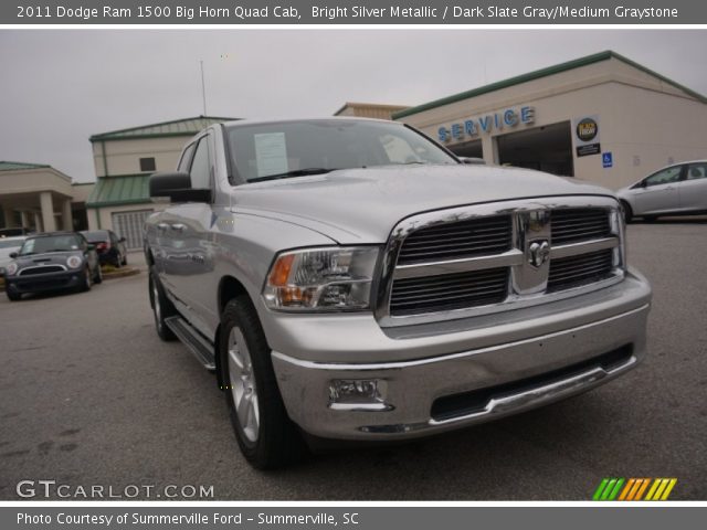 2011 Dodge Ram 1500 Big Horn Quad Cab in Bright Silver Metallic