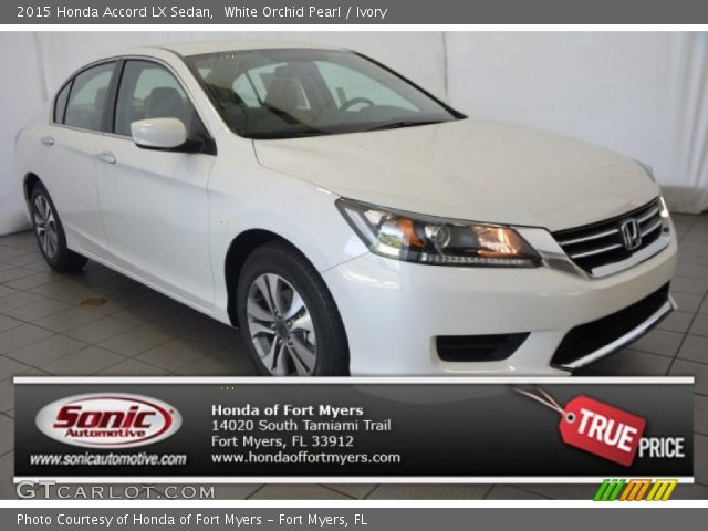 2015 Honda Accord LX Sedan in White Orchid Pearl