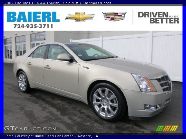 2009 Cadillac CTS 4 AWD Sedan in Gold Mist