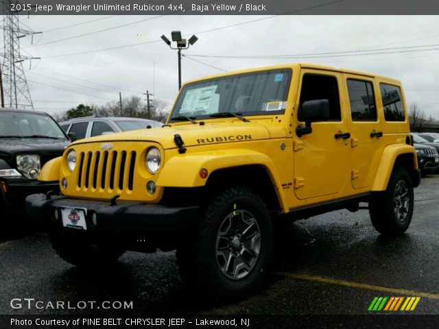 2015 Jeep Wrangler Unlimited Rubicon 4x4 in Baja Yellow