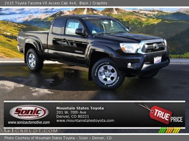 2015 Toyota Tacoma V6 Access Cab 4x4 in Black